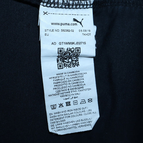 Puma Men's Black XL Pullover Hoodie with Zip Pocket Sportswear
