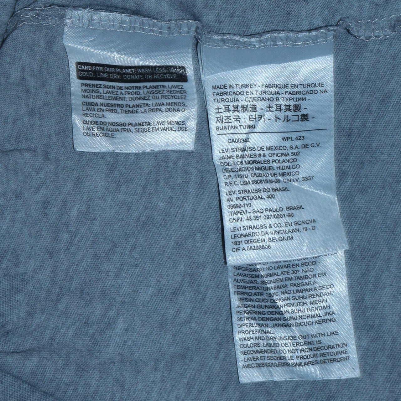 Levi's Men's Grey Logo Graphic Cotton Crew Neck T-Shirt Size M