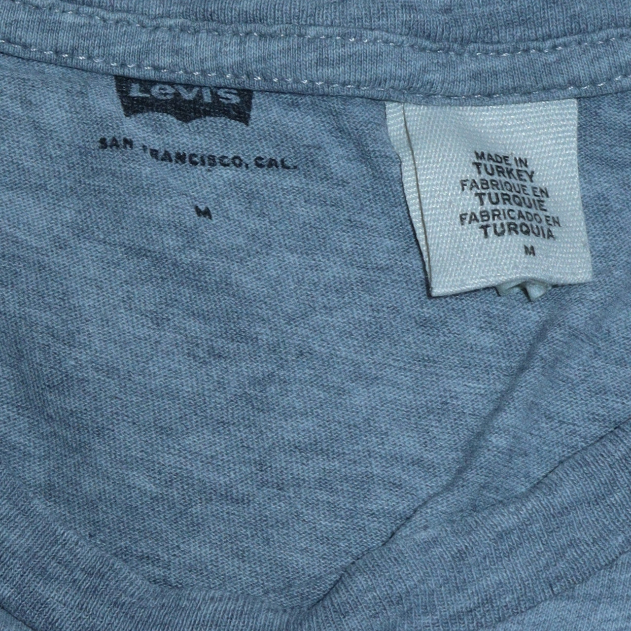 Levi's Men's Grey Logo Graphic Cotton Crew Neck T-Shirt Size M