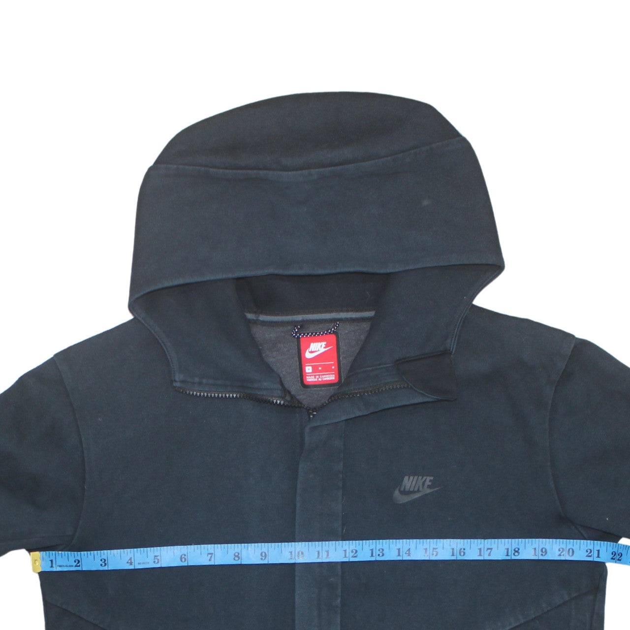 Nike Men's Black Full Zip Hooded Sweatshirt M Regular Fit