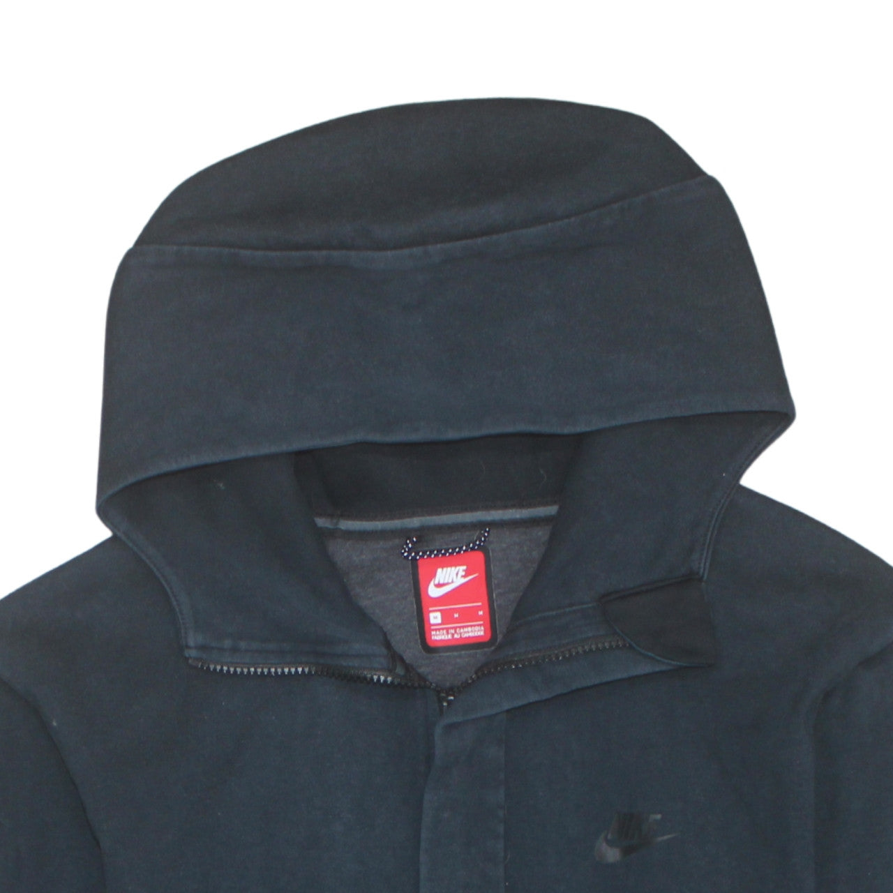 Nike Men's Black Full Zip Hooded Sweatshirt M Regular Fit