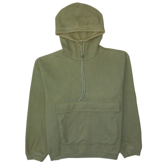 Adidas Men's Green XL Half Zip Hoodie Fleece Sweatshirt