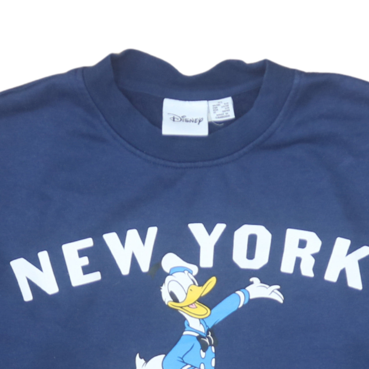 Disney Primark Women Navy Donald Duck New York Sweatshirt XS