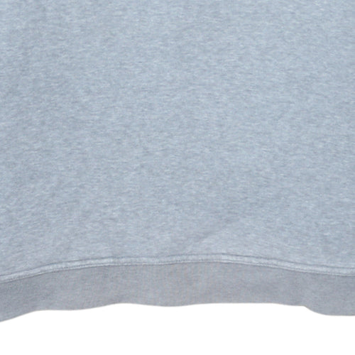 Nike Men's Grey Pullover Hoodie M Regular Fit Fleece Sweatshirt