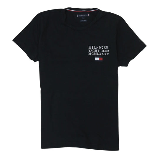 Tommy Hilfiger Men's Black Nautical Logo Cotton T-Shirt M