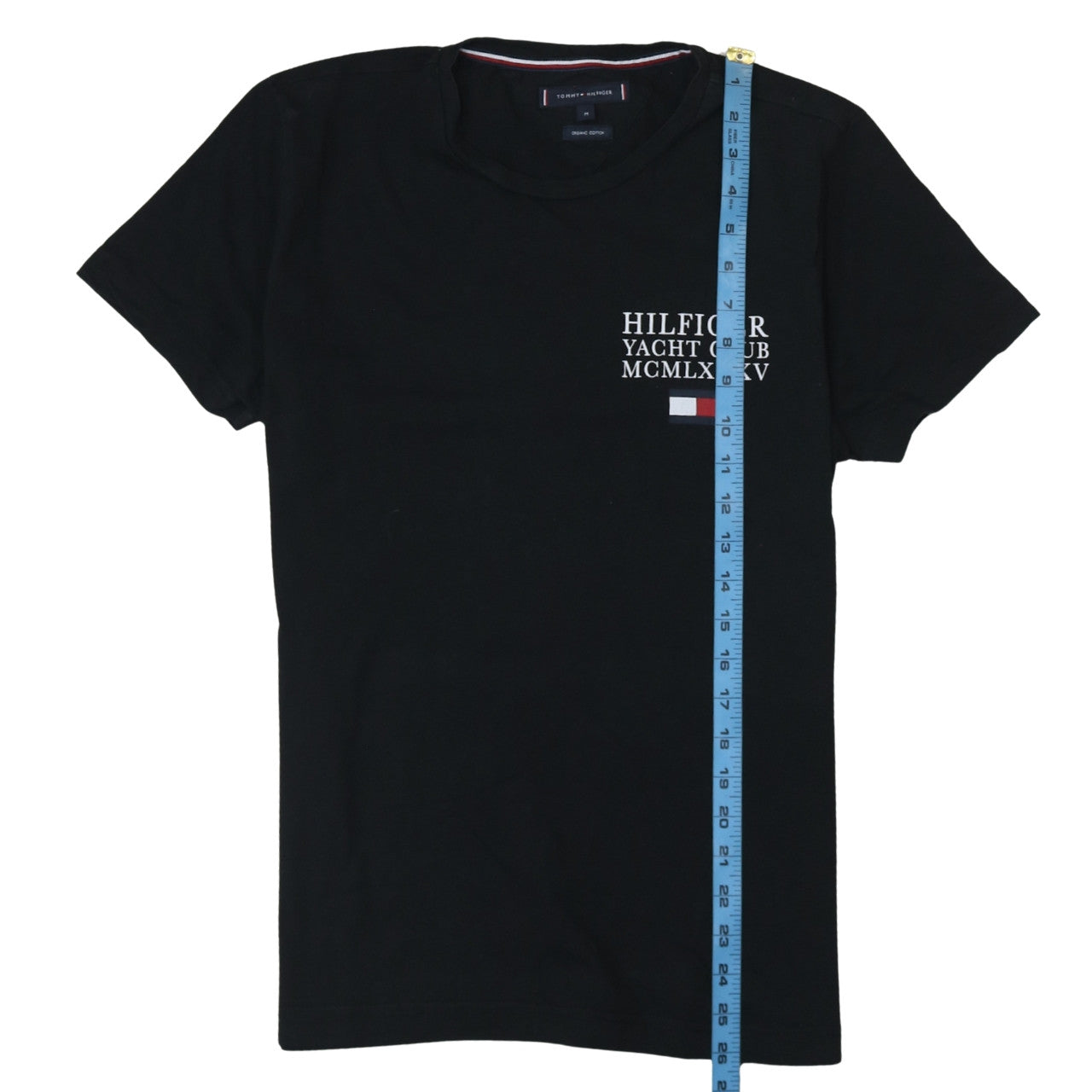 Tommy Hilfiger Men's Black Nautical Logo Cotton T-Shirt M