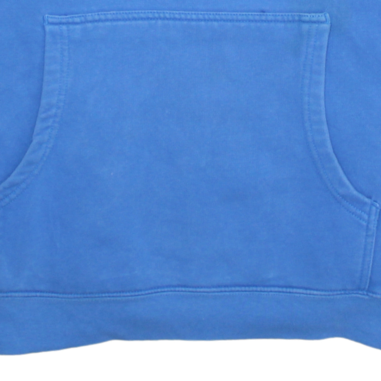 Vans Men's Blue Pullover Hoodie Small Logo Graphic Cotton Blend