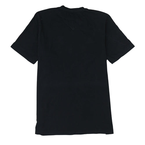 Adidas Men’s Black V-Neck Sports T-Shirt Size M Football Logo
