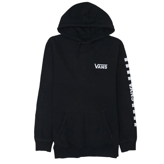Vans Men's Black Pullover Hoodie Medium Graphic Logo Fleece