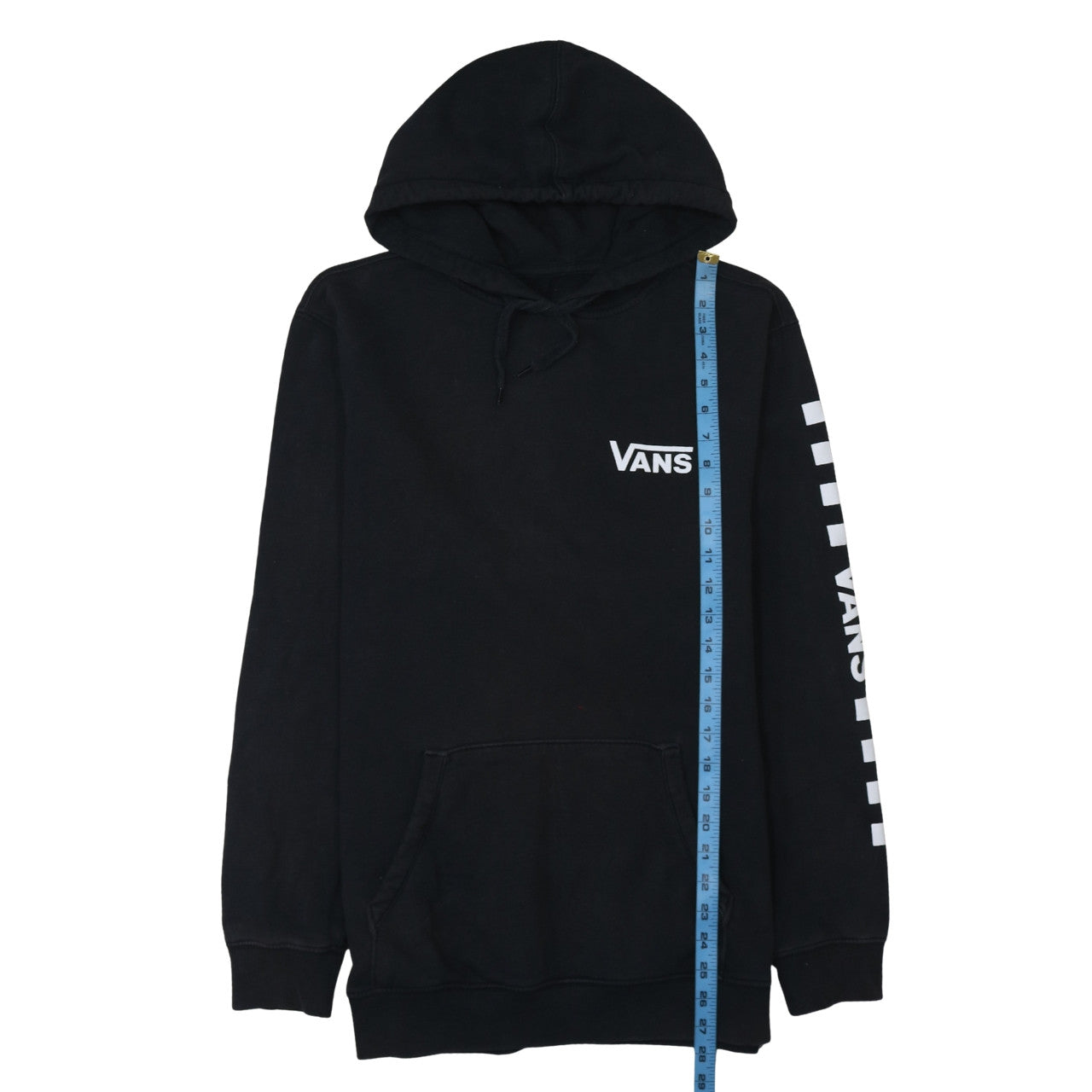 Vans Men's Black Pullover Hoodie Medium Graphic Logo Fleece