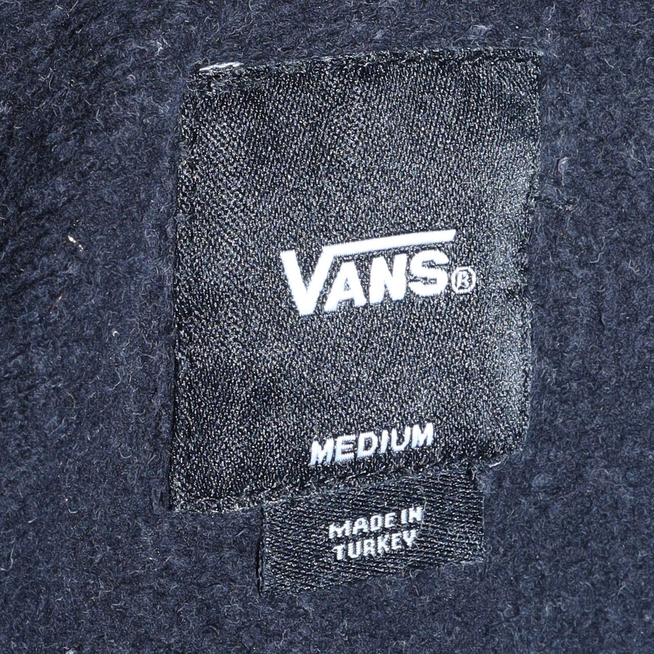 Vans Men's Black Pullover Hoodie Medium Graphic Logo Fleece