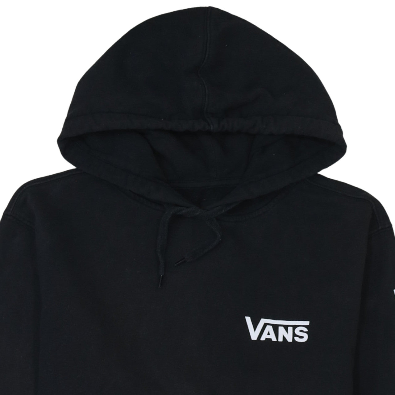 Vans Men's Black Pullover Hoodie Medium Graphic Logo Fleece