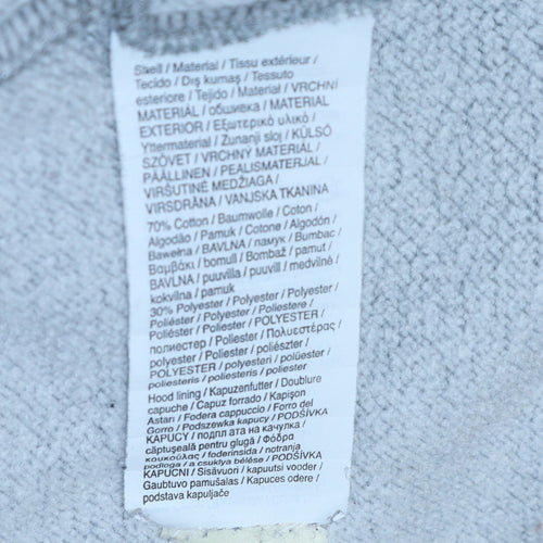 Puma Men Grey 2XL Pullover Hoodie Graphic Print Sweatshirt