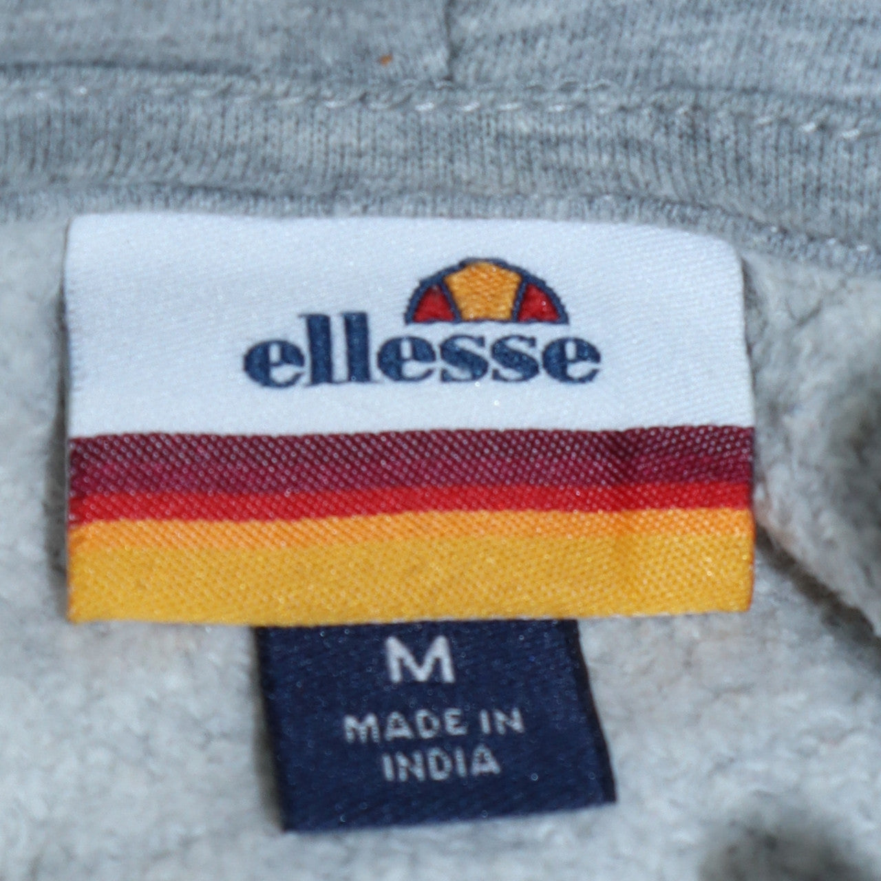 Ellesse Men's Grey Pullover Hoodie M Regular Fit Graphic Logo