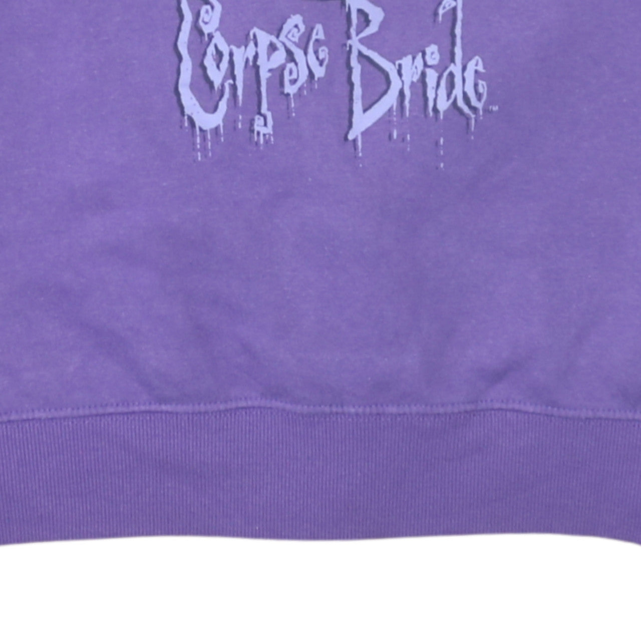 Corpse Bride Purple Graphic Sweatshirt XL Women Relaxed Fit Cotton Blend