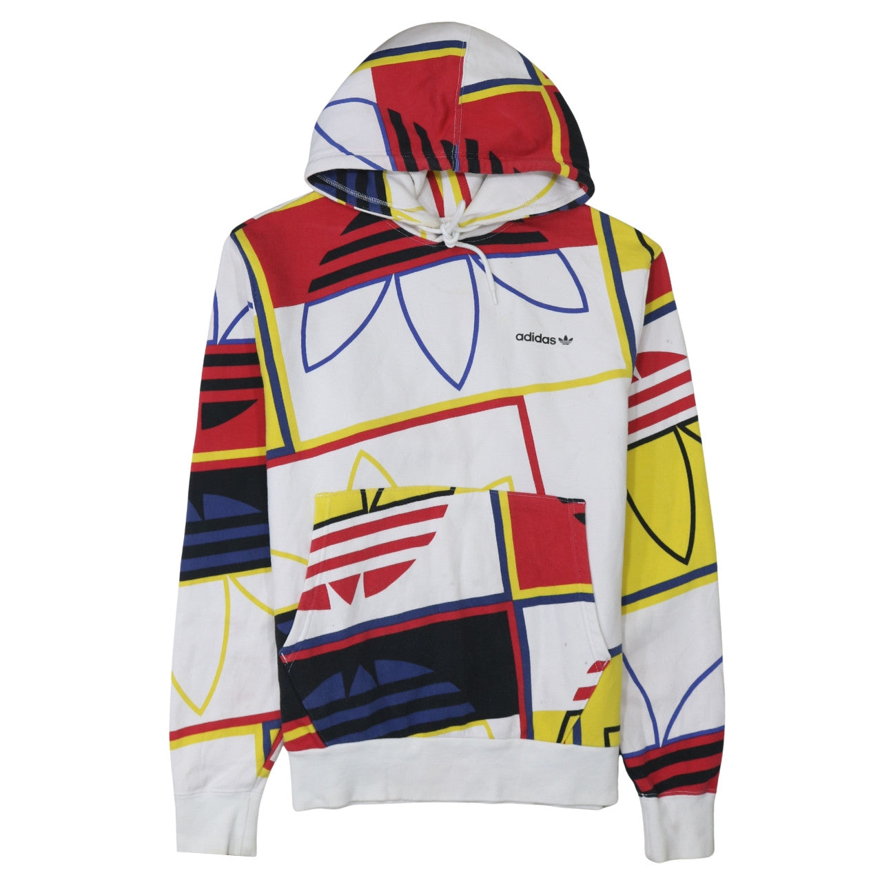 Adidas Men's Multicoloured Graphic Pullover Hoodie Size L