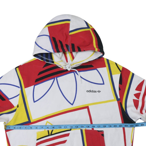 Adidas Men's Multicoloured Graphic Pullover Hoodie Size L