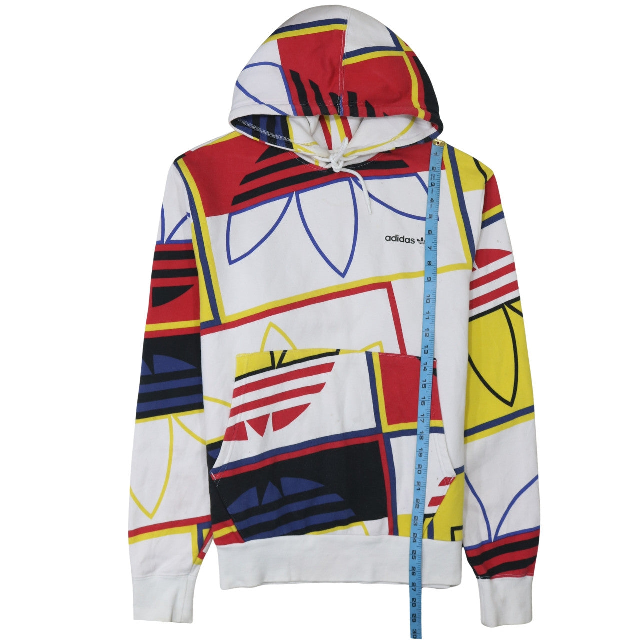 Adidas Men's Multicoloured Graphic Pullover Hoodie Size L