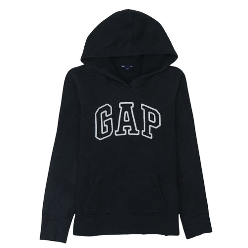 GAP Womens Black Pullover Hoodie Size M Cotton Blend Casual