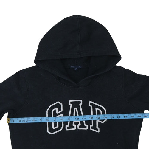GAP Womens Black Pullover Hoodie Size M Cotton Blend Casual