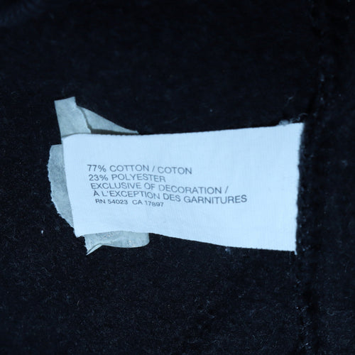 GAP Womens Black Pullover Hoodie Size M Cotton Blend Casual
