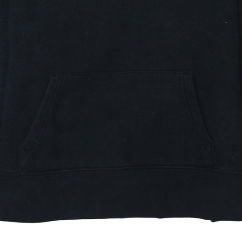 GAP Womens Black Pullover Hoodie Size M Cotton Blend Casual