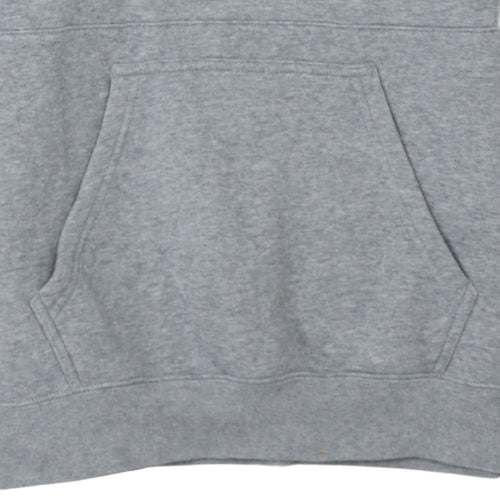 Champion Men’s Grey Small Pullover Hoodie with Logo Design