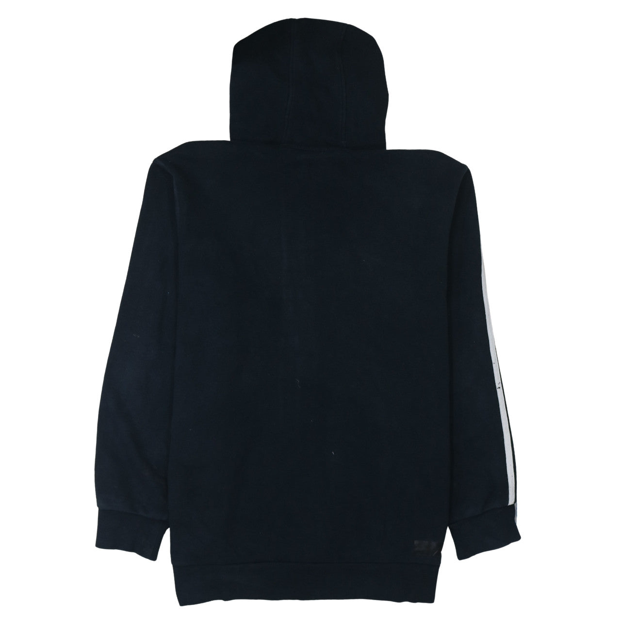 Adidas Men's Black XL Full Zip Hoodie with Logo Print