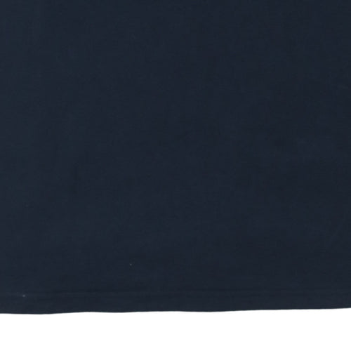 Fred Perry Men's Blue Cotton Crew Neck Sportswear T-Shirt M