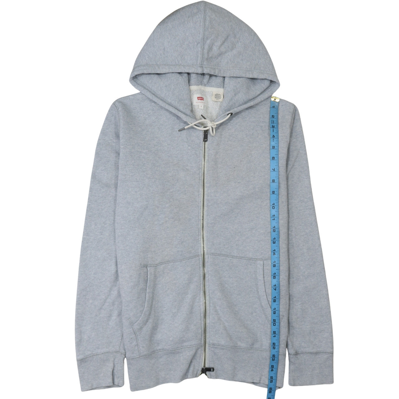 Levi's Men's Grey Full Zip Hoodie Size S Regular Fit