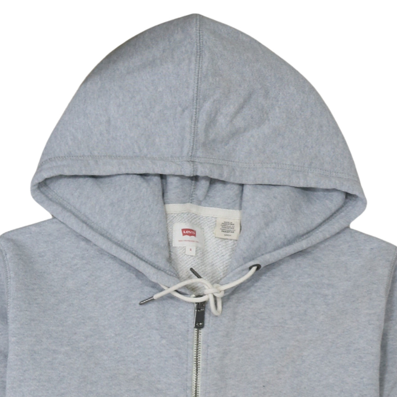 Levi's Men's Grey Full Zip Hoodie Size S Regular Fit