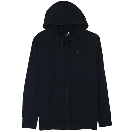 Under Armour Men Black Full Zip Hoodie Size L Fleece Sportswear