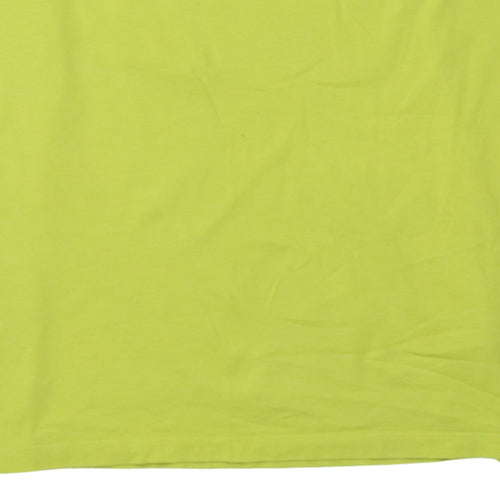 The North Face Women's Yellow Cotton Short Sleeve T-Shirt XL
