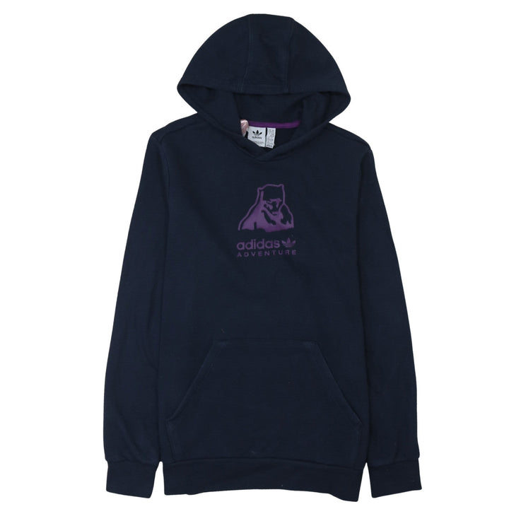 Adidas Boys Navy Adventure Pullover Hooded Sweatshirt XL 15-16 Years
