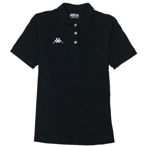 Kappa Women's Black 3XL Polo Shirt Classic Cotton Short Sleeve