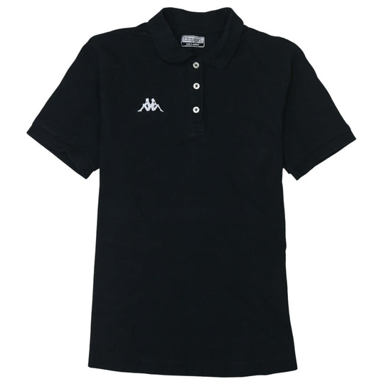 Kappa Women's Black 3XL Polo Shirt Classic Cotton Short Sleeve