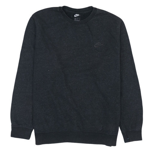 Nike Men's Black Pullover Crew Neck Sweatshirt L Regular Fit