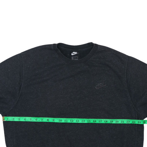 Nike Men's Black Pullover Crew Neck Sweatshirt L Regular Fit