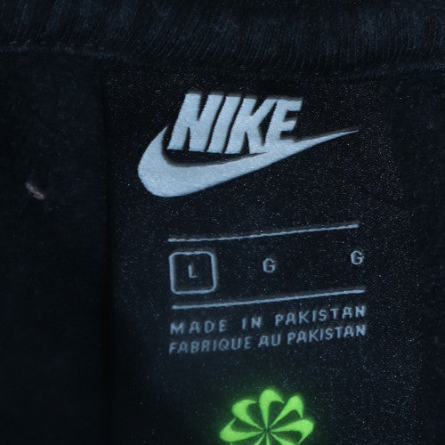 Nike Men's Black Pullover Crew Neck Sweatshirt L Regular Fit