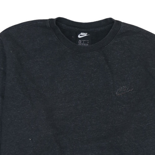 Nike Men's Black Pullover Crew Neck Sweatshirt L Regular Fit