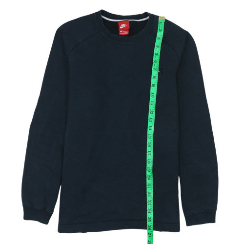 Nike Men's Black Crew Neck Fleece Sweatshirt M Regular Fit Pullover