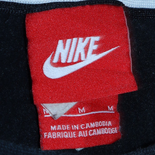 Nike Men's Black Crew Neck Fleece Sweatshirt M Regular Fit Pullover