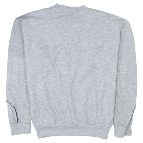 Umbro Mens Grey Crew Neck Pullover Sweatshirt Size L Cotton Blend