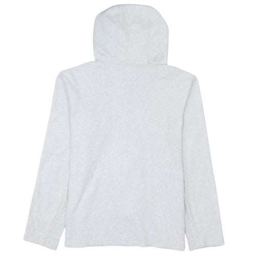 Adidas Women Grey Full Zip Hoodie Size M Cotton Blend Casual Sportswear
