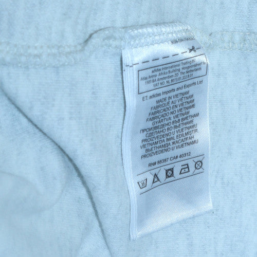 Adidas Women Grey Full Zip Hoodie Size M Cotton Blend Casual Sportswear