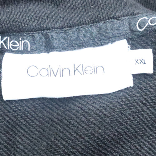 Calvin Klein Mens Black 2XL Pullover Hoodie Sweatshirt