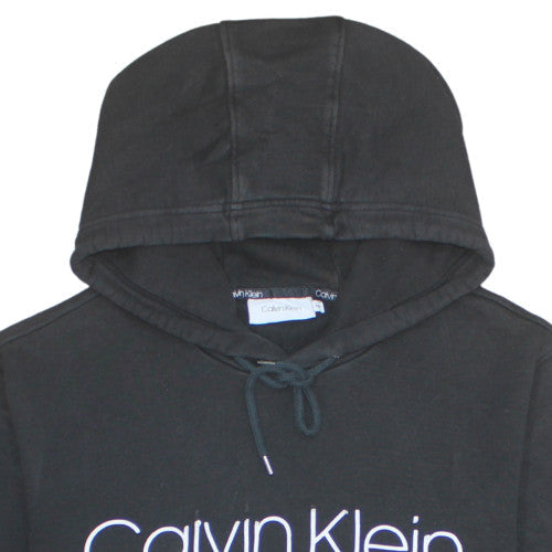 Calvin Klein Mens Black 2XL Pullover Hoodie Sweatshirt