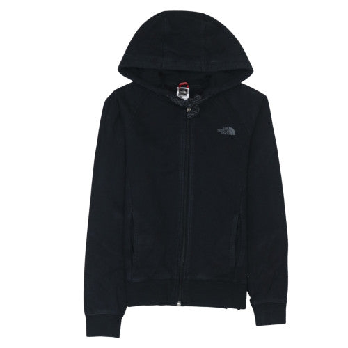 The North Face Women's Black Full Zip Hoodie Size S Cotton Casual