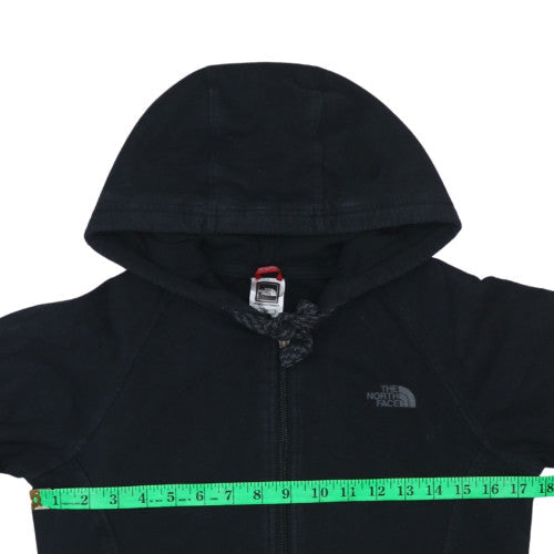 The North Face Women's Black Full Zip Hoodie Size S Cotton Casual