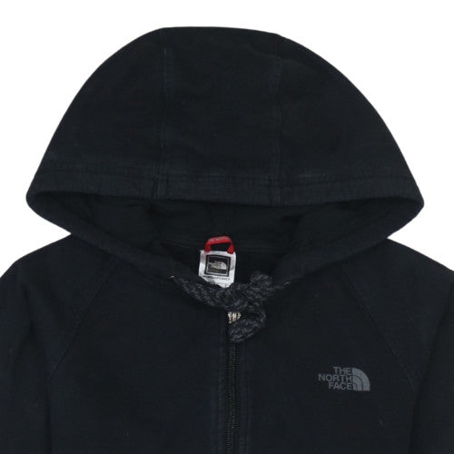 The North Face Women's Black Full Zip Hoodie Size S Cotton Casual
